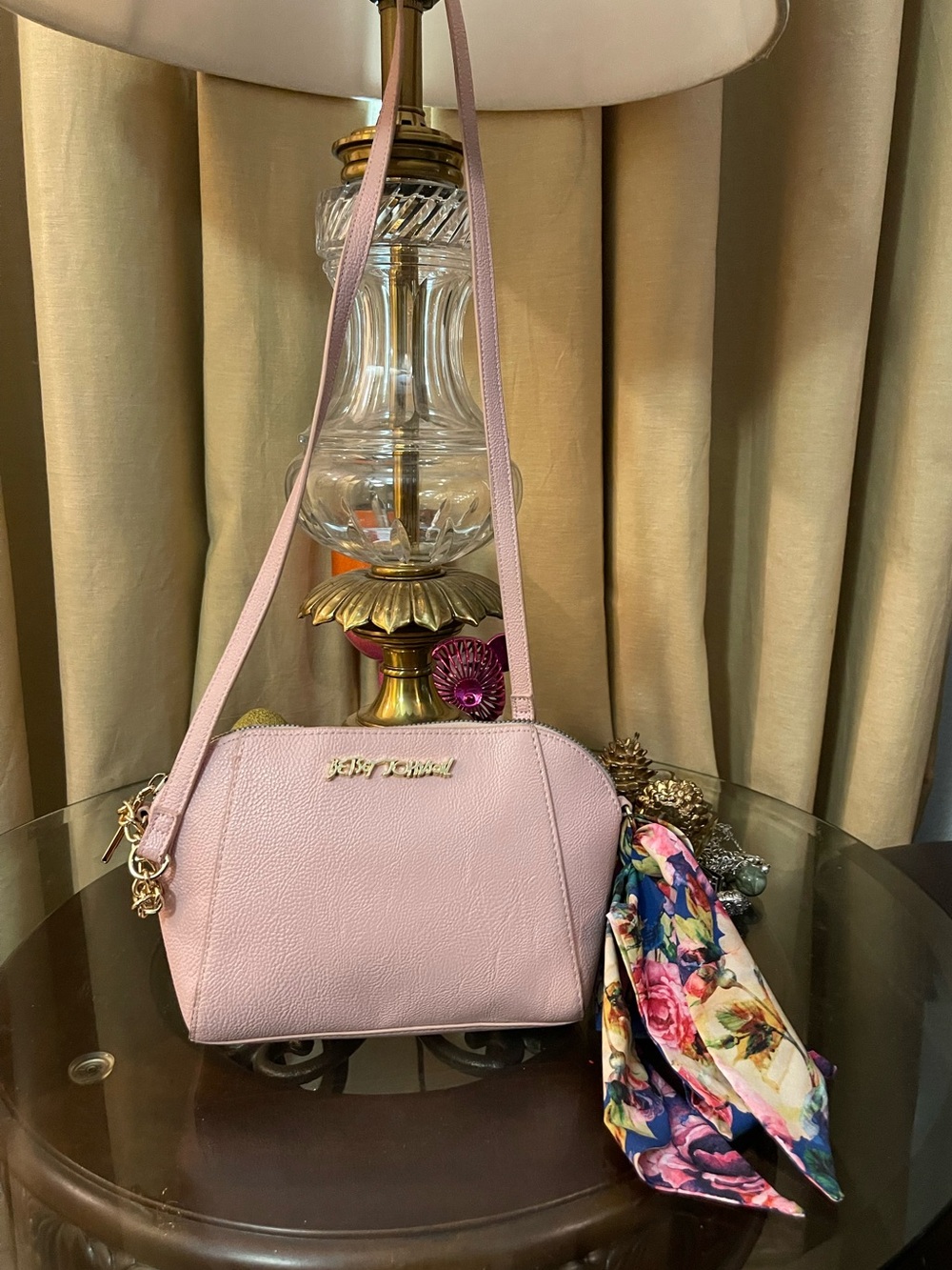 Betsey Johnson Pink Crossbody Bag